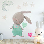 Adhesivos infantiles vinilos conejos nubes estrellas luna Colombia Bogota Medellin Cali Barranquilla Bucaramanga