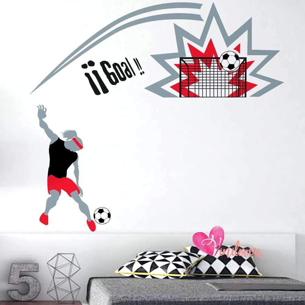 Adhesivos infantiles vinilos decorativos goal gol cancha Colombia Bogota Medellin Cali Barranquilla Bucaramanga Cartagena
