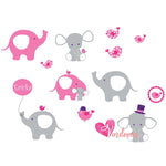 Adhesivos infantiles vinilos ratones elefantes pájaros impresos Colombia Bogota Medellin Cali Barranquilla Bucaramanga Cartagena
