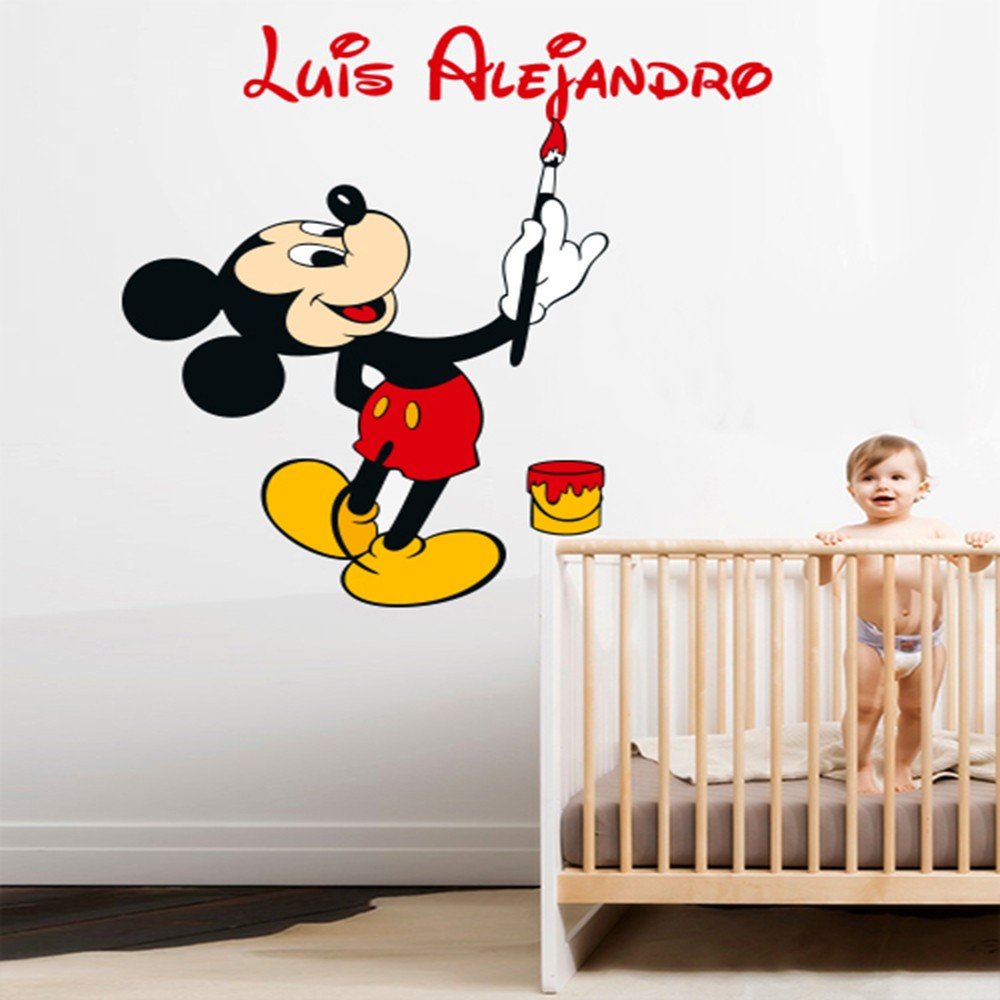 Adhesivos infantiles vinilos mouse and name ratones  nombres Colombia Bogota Medellin Cali Barranquilla Bucaramanga Cartagena