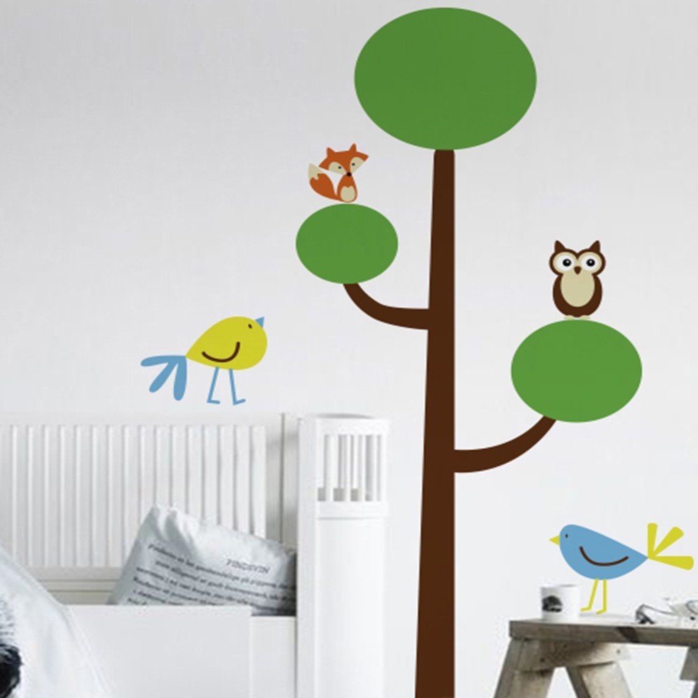 Adhesivos infantiles vinilos one tree zorros buhos pajaros arboles Colombia Bogota Medellin Cali Barranquilla Bucaramanga