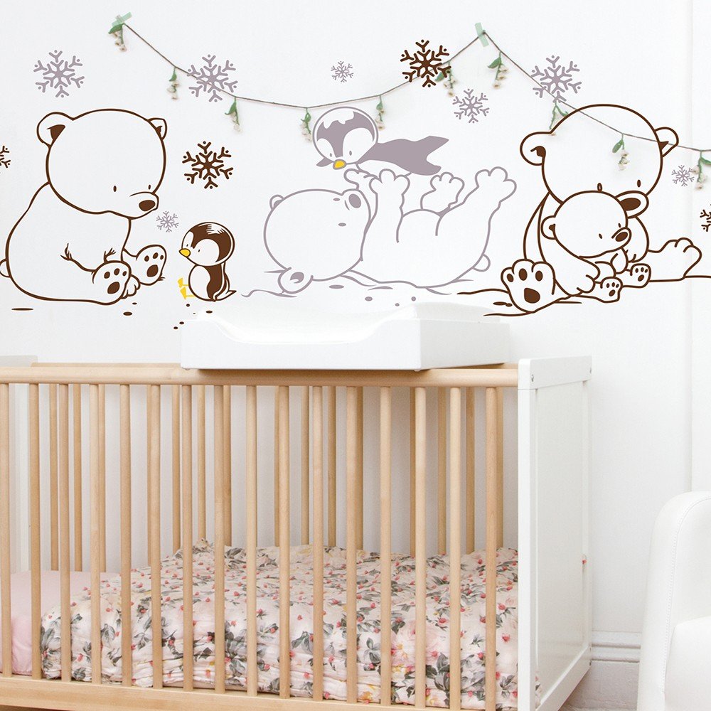 Adhesivos infantiles vinilos decorativos osos pinguinos Colombia Bogota Medellin Cali Barranquilla Bucaramanga Cartagena Ibague