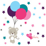 Adhesivos infantiles vinilos decorativos osos globos estrellas nombres Colombia Bogota Medellin Cali Barranquilla Bucaramanga