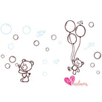 Adhesivos infantiles vinilos decorativos osos burbujas pajaros Colombia Bogota Medellin Cali Barranquilla Bucaramanga Cartagena