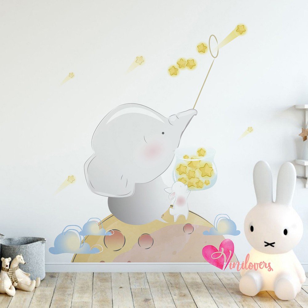 Adhesivos infantiles vinilos shooting stars elefantes estrellas Colombia Bogota Medellin Cali Barranquilla Bucaramanga Cartagena
