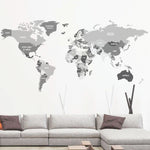 Vinilo Decorativo Adhesivo Mapa Impreso
