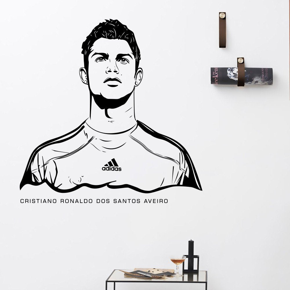 Vinilo Decorativo Adhesivo Futbolista Cristiano Ronaldo