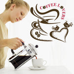 Vinilo Decorativo Adhesivo Coffee Lovers