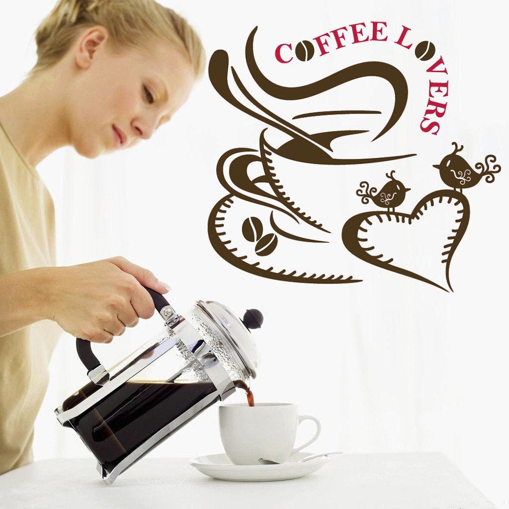 Vinilo Decorativo Adhesivo Coffee Lovers