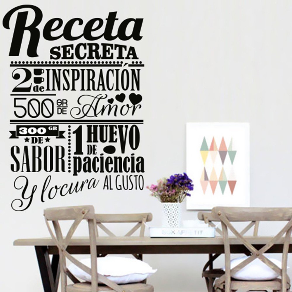Vinilo Decorativo Adhesivo Receta secreta