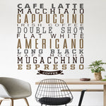 Vinilo Decorativo Adhesivo Te apetece café 2 colores