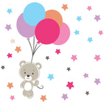 Adhesivos infantiles vinilos decorativos osos globos estrellas nombres Colombia Bogota Medellin Cali Barranquilla Bucaramanga
