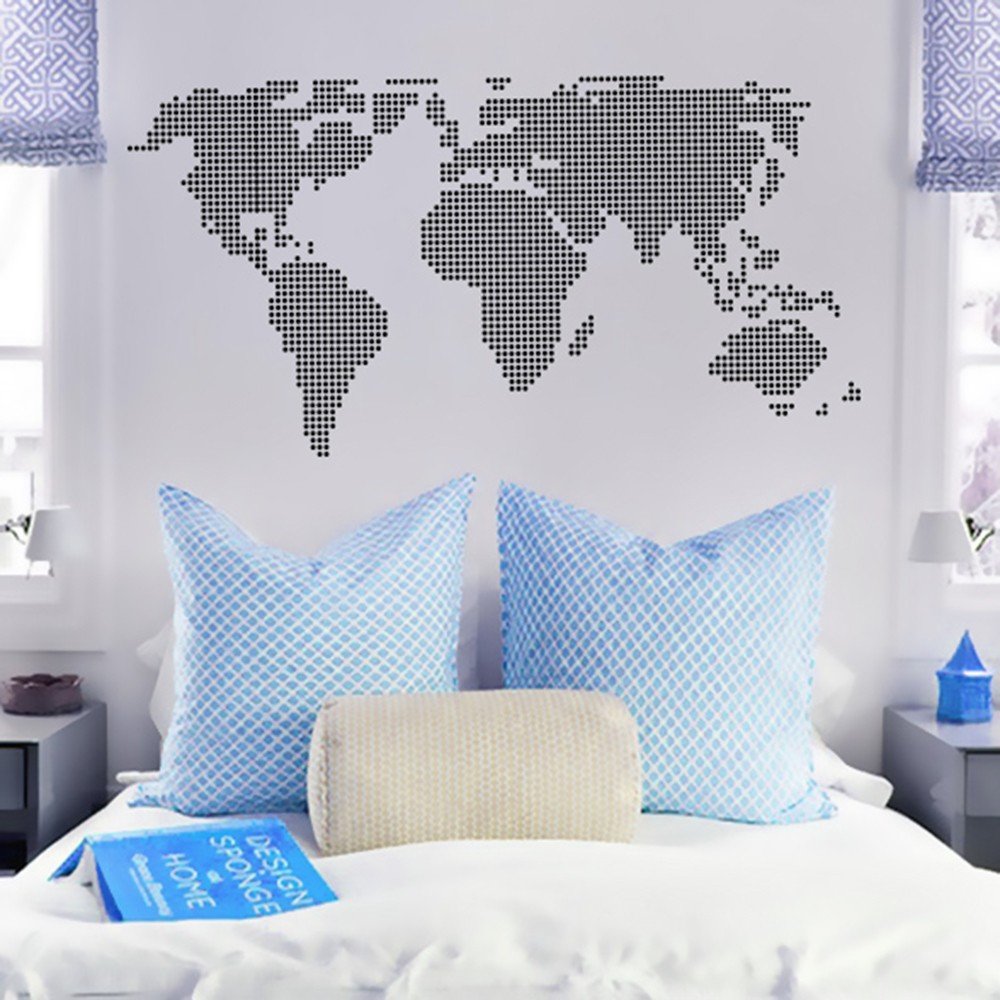 Vinilo Decorativo Adhesivo Mapa de Puntos