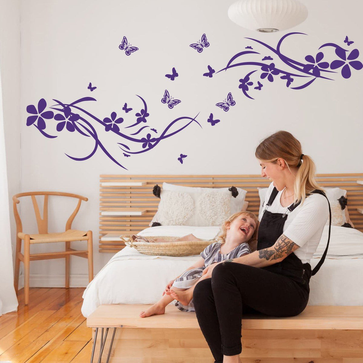 Vinilo Decorativo Adhesivo Branches and butterflies