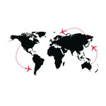 Vinilo Decorativo Adhesivo Mapas Aviones