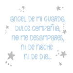 Vinilos infantiles adhesivos angel de mi guarda textos oraciones Colombia Bogota Medellin Cali Barranquilla Bucaramanga