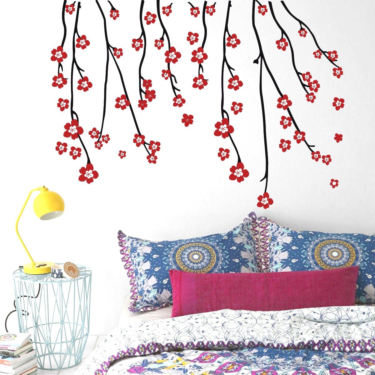 Vinilo Decorativo Adhesivo  Flores Colgantes