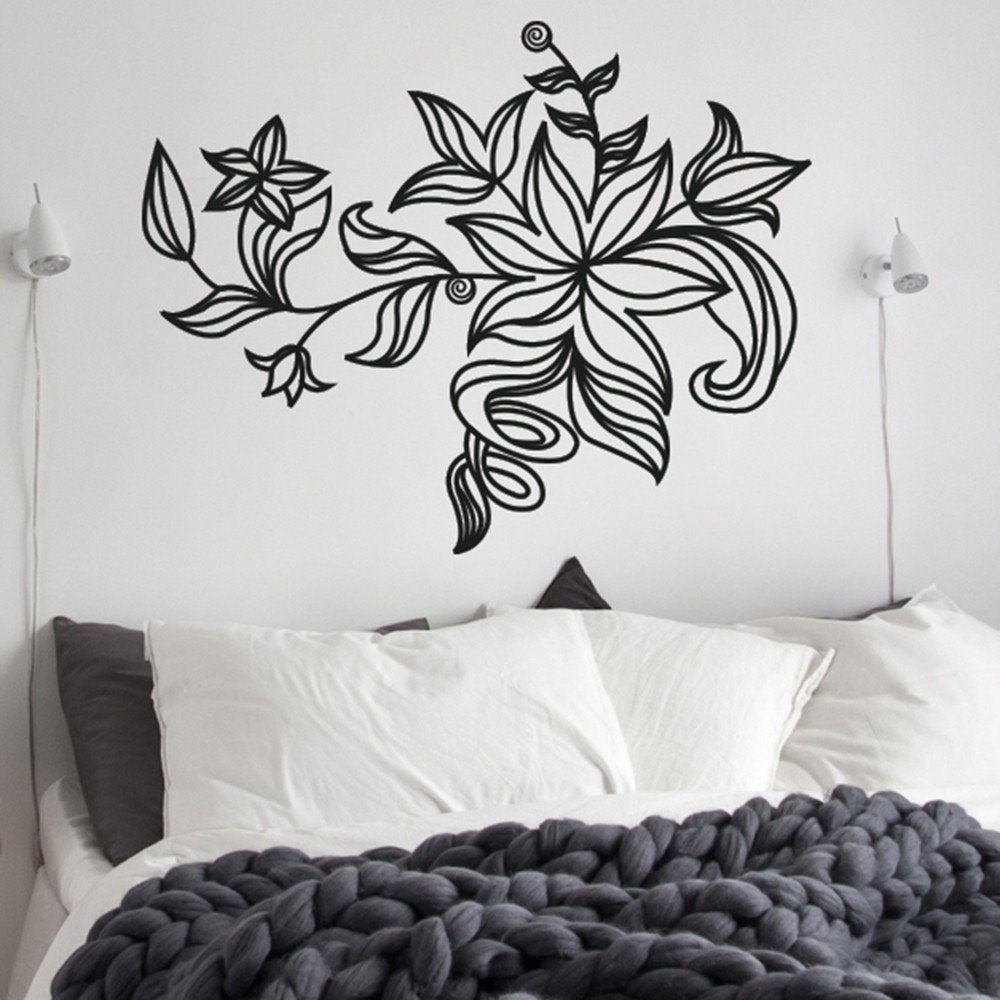 Vinilo Decorativo Adhesivo Rama con Flores