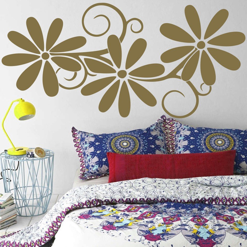 Vinilo Decorativo Adhesivo Three Flowers