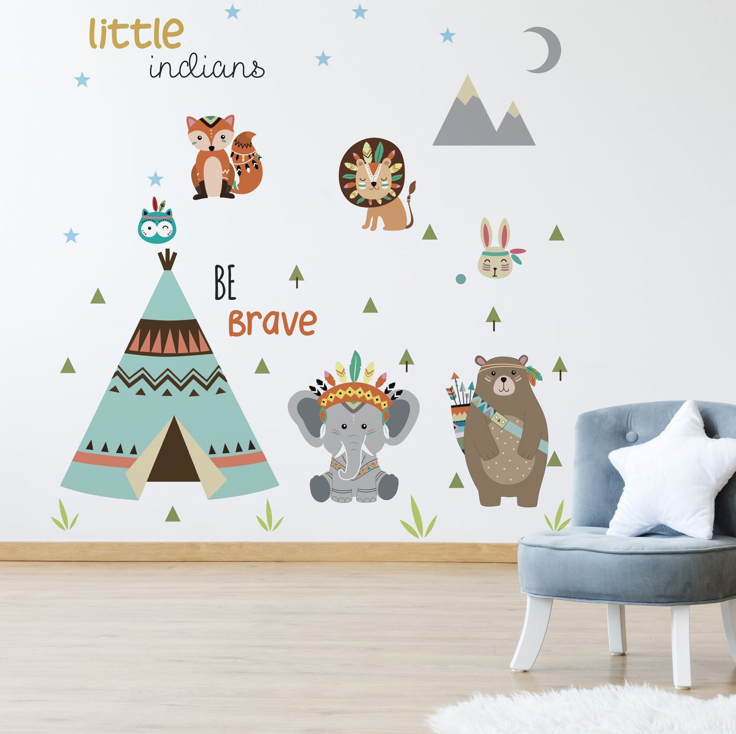 Adhesivos infantiles vinilos decorativos little Indians Impresiones  Colombia Bogota Medellin Cali Barranquilla Bucaramanga