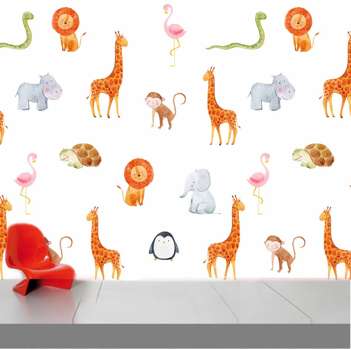 Fotomural Selva Acuarela Impresión