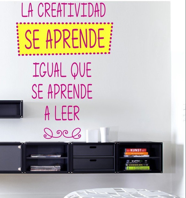 Vinilo Decorativo Adhesivo La Creatividad