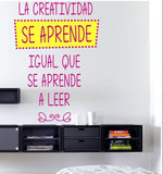 Vinilo Decorativo Adhesivo La Creatividad