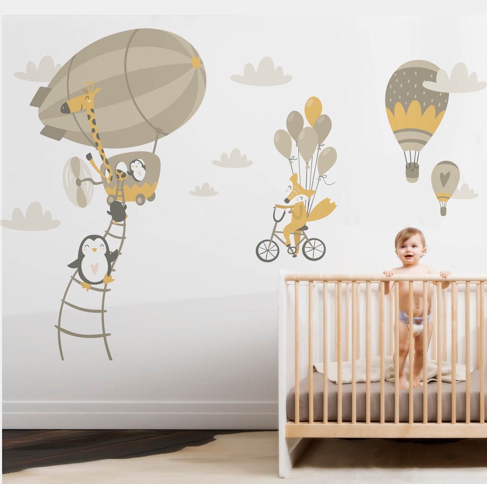 Vinilo Decorativo Adhesivo Animales Volando Impresión