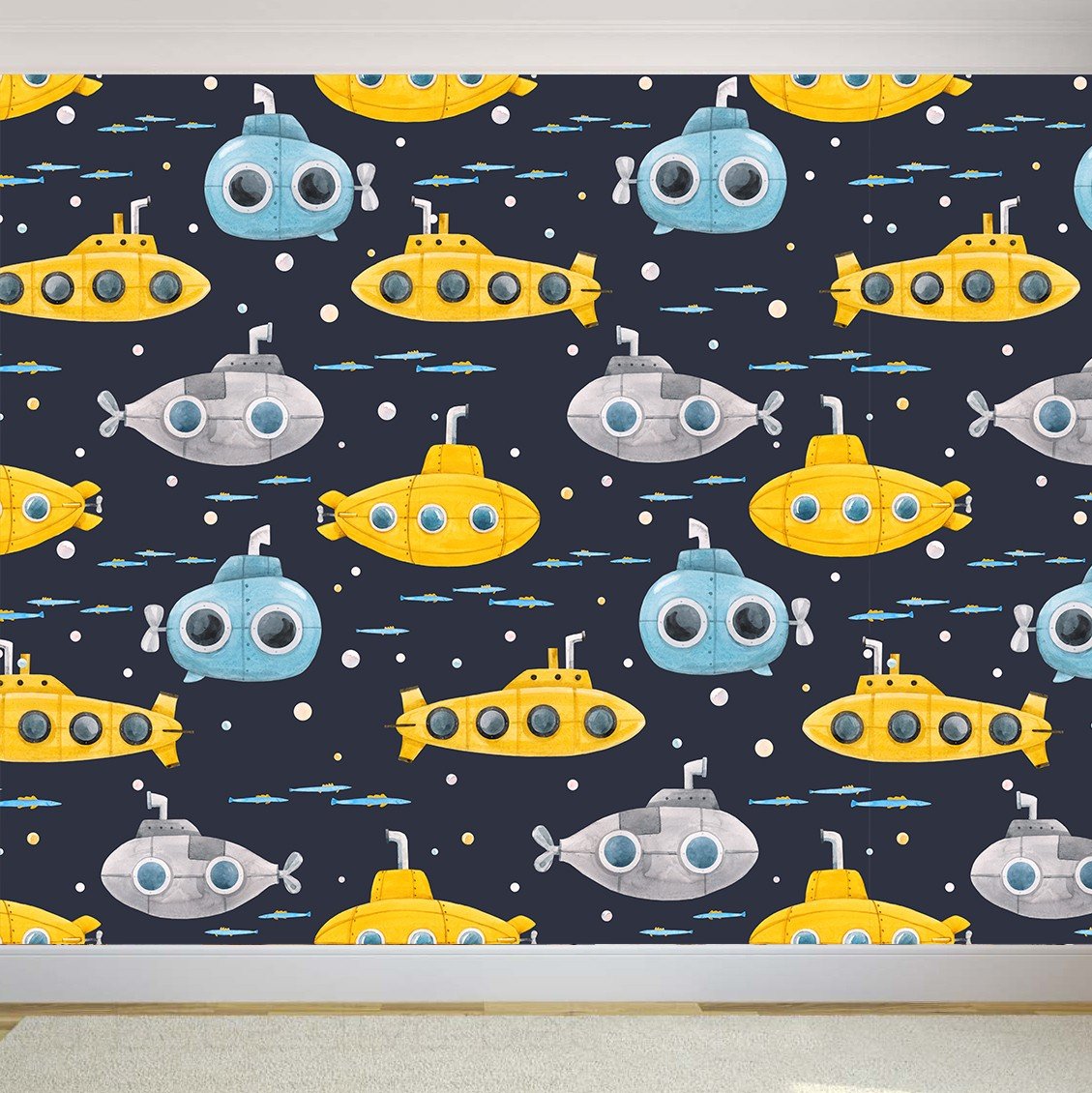 Mural Decorativo Submarinos