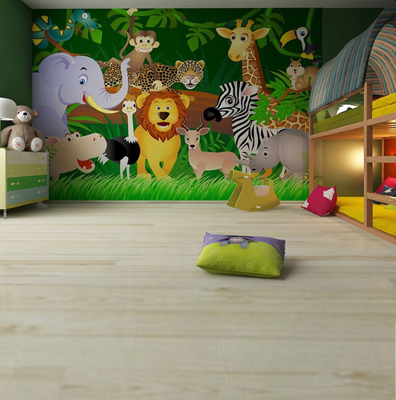 Murales animales selva