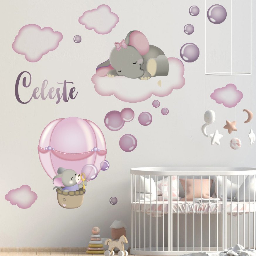 Vinilos Adhesivos Promo 2x1 Sweet Mouse and Elephant Medidor 2x1