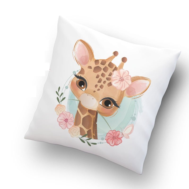 Funda o Cojín Decorativo Infantil Jirafa1
