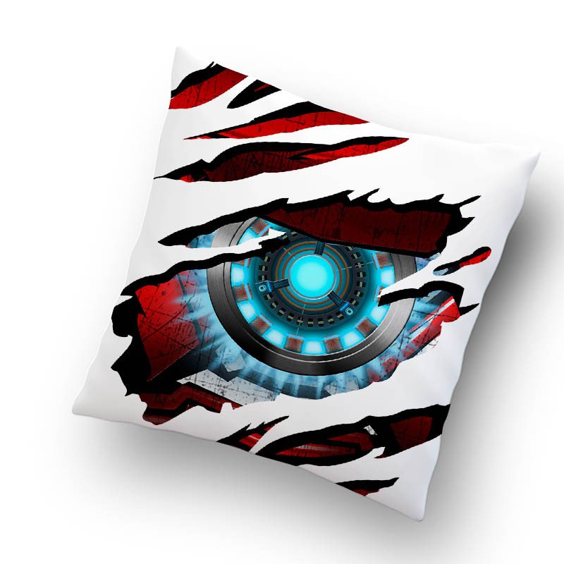 Funda o Cojín Decorativo Iron Man Rasgado