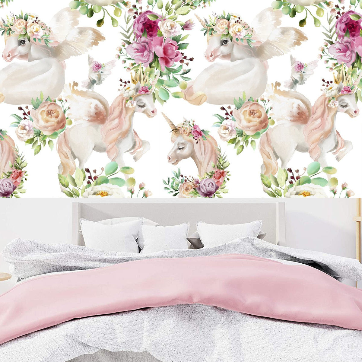 papel-tapiz-decoracion-de-paredes-unicornios