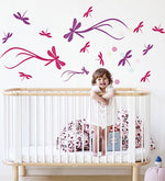 Vinilo Decorativo Adhesivo Libélulas Volando