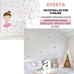 vinilo adhesivo decorativo bailarinas estrellas