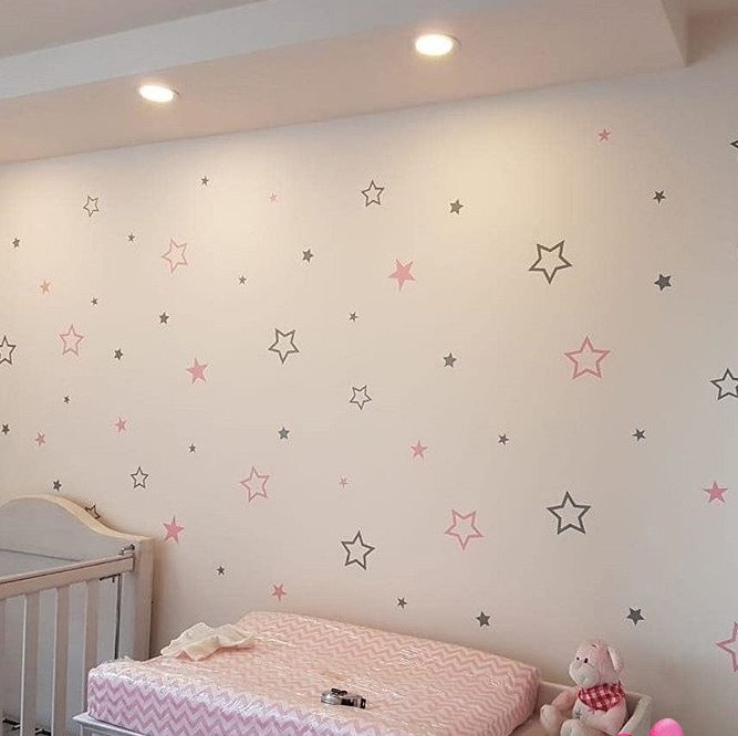 Adhesivos infantiles vinilos decorativos estrellas bordeadas Colombia Bogota Medellin Cali Barranquilla Bucaramanga Cartagena