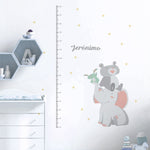 Vinilos Zorro  Globo Nubes Estrellas con Medidor elefante oso estrellas 2x1