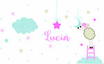 Adhesivos infantiles en vinilo decorativo ovejas Colombia Bogota Medellin Cali Barranquilla Bucaramanga Cartagena Ibague