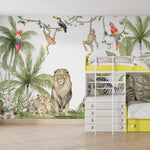 Papel tapiz adhesivo infantil animales selva