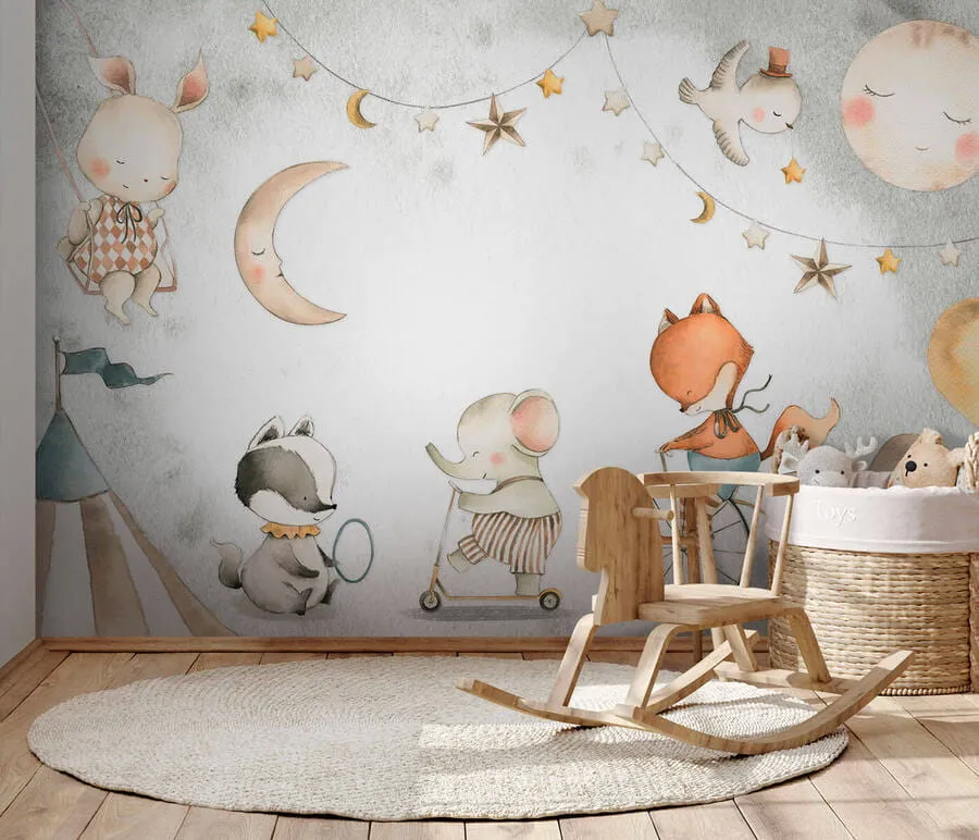 Papel Tapiz Adhesivo Infantil Animales