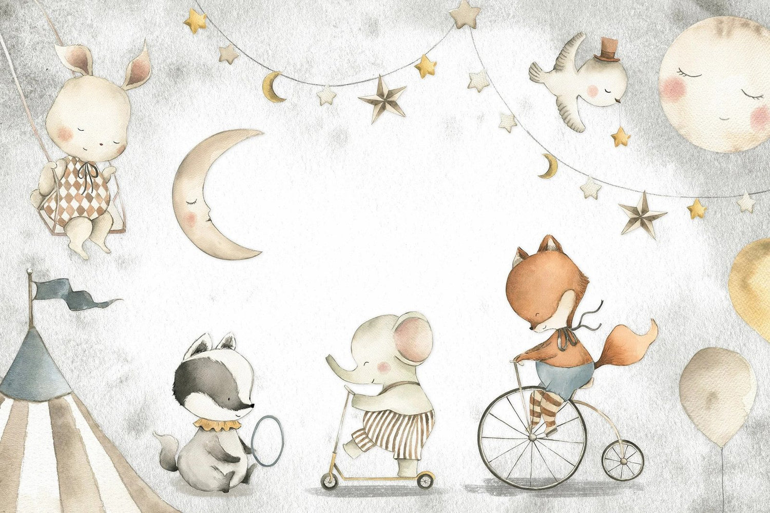 Papel Tapiz Adhesivo Infantil Animales