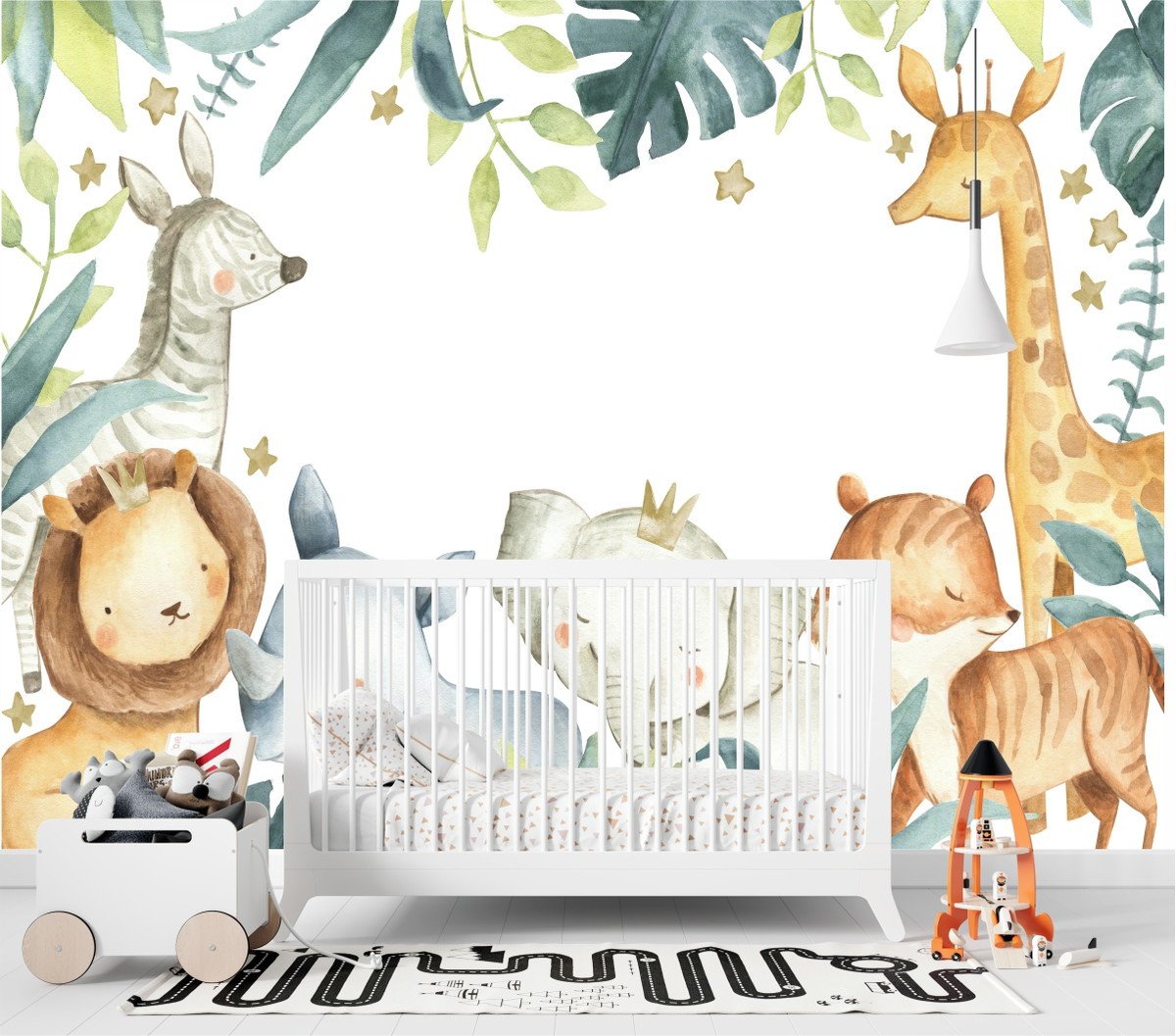 Papel Tapiz Infantil Murales Vinilos Animales