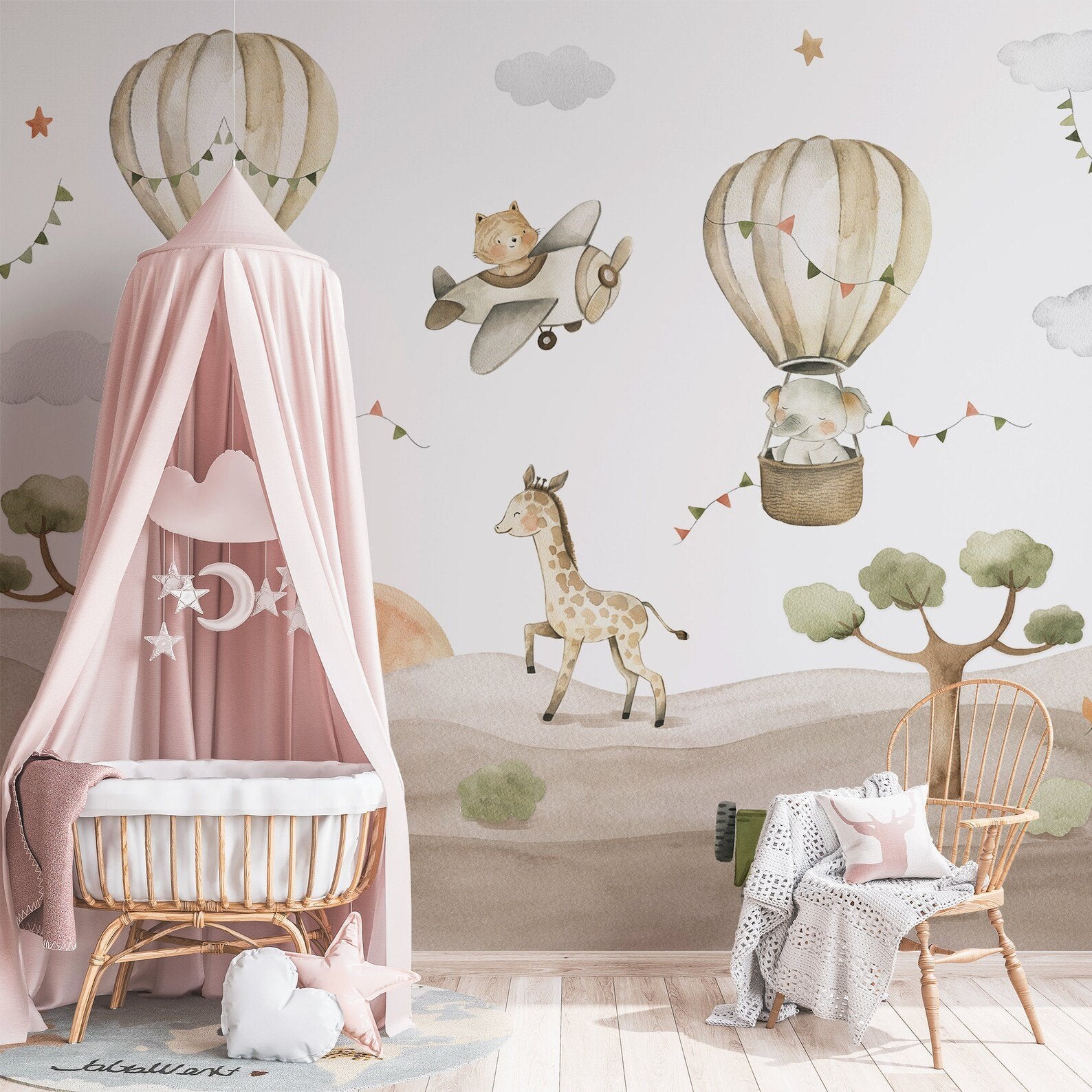 Papel Tapiz Adhesivo Infantil Animal