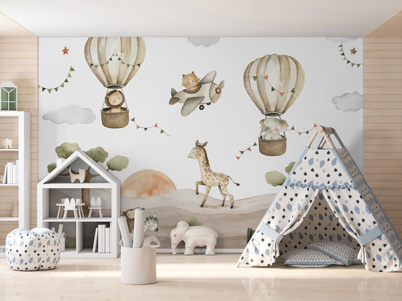 Papel Tapiz Adhesivo Infantil Animal