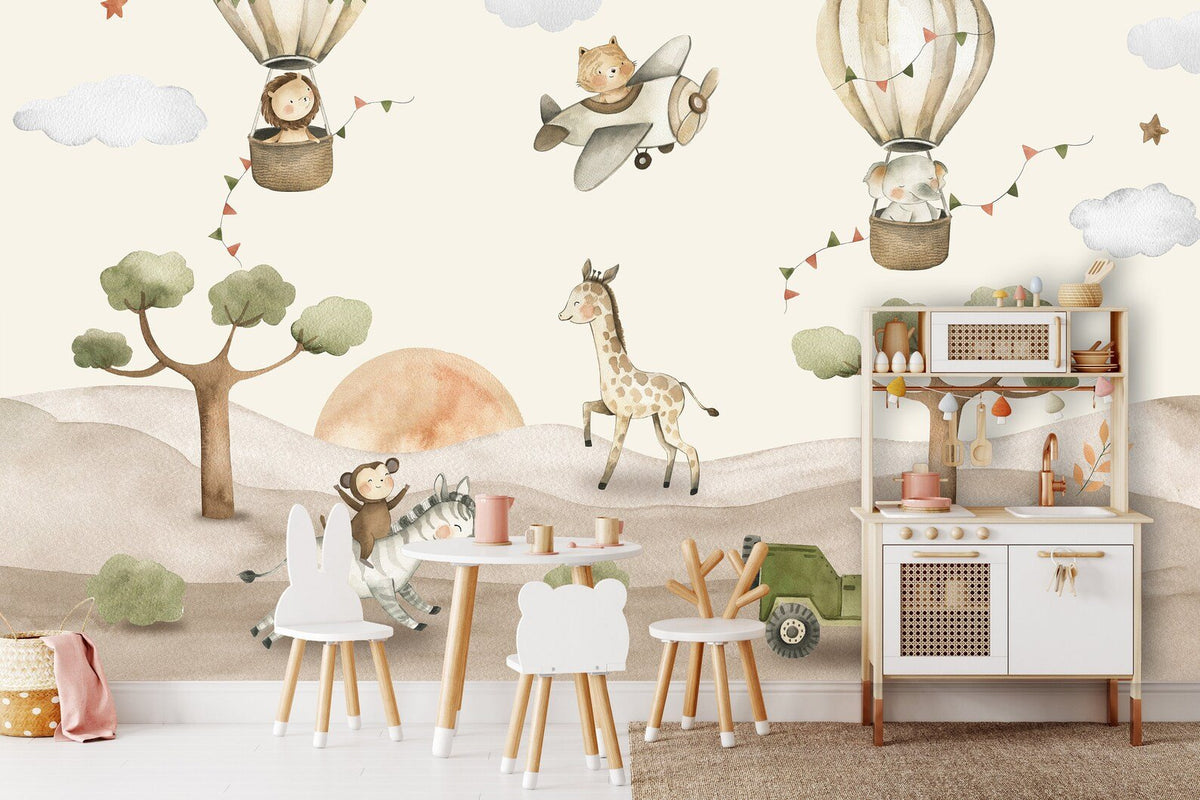 Papel Tapiz Adhesivo Infantil Animal
