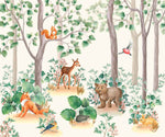 Papel Tapiz Vinilo Adhesivo Bosque Silvestre Infantil