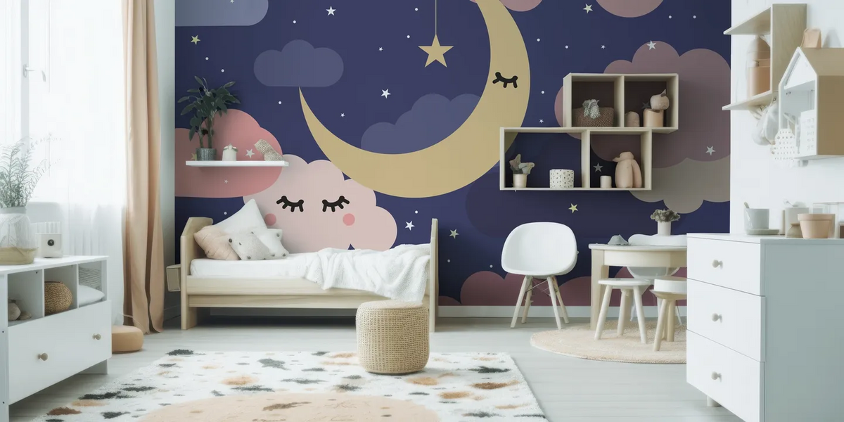 Papel Tapiz Adhesivo Bebe Cielo