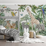 Papel Tapiz Adhesivo Infantil Animales Zafari