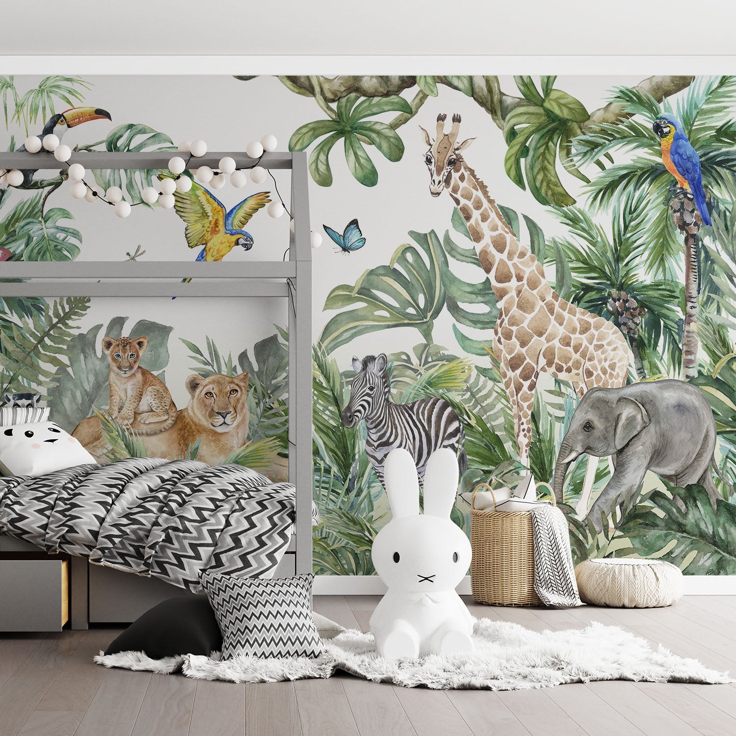 Papel Tapiz Adhesivo Infantil Animales Zafari